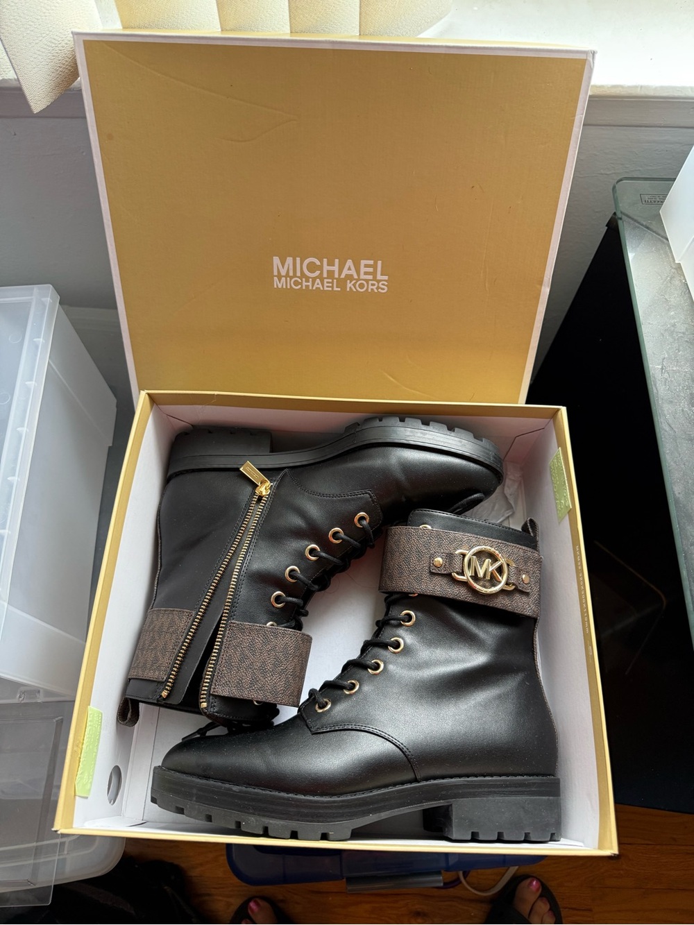 Michael Kors Rory Leather Boots